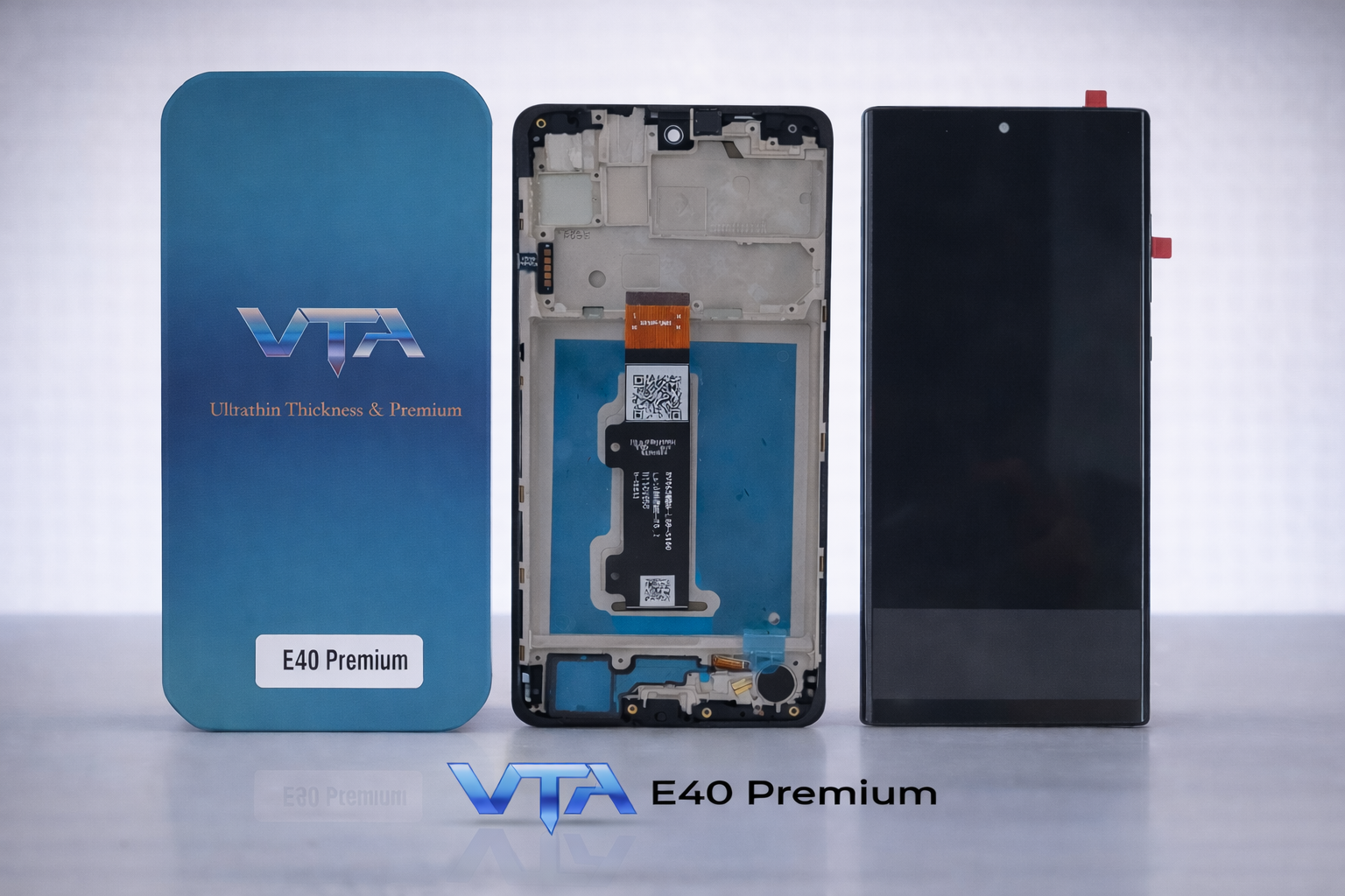 Frontal Tela Display Motorola E40 COM ARO PREMIUM