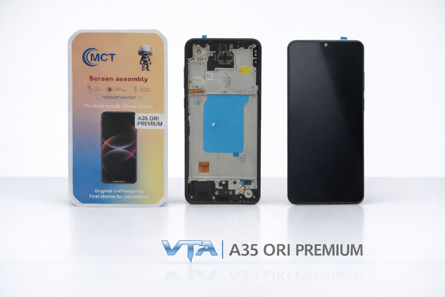 Frontal Tela Display Samsung A35 ORI PREMIUM COM ARO