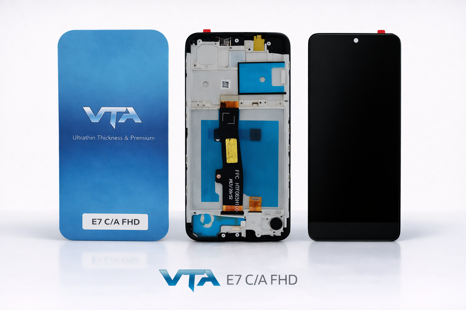 Frontal Tela Display Motorola E7 COM ARO FHD