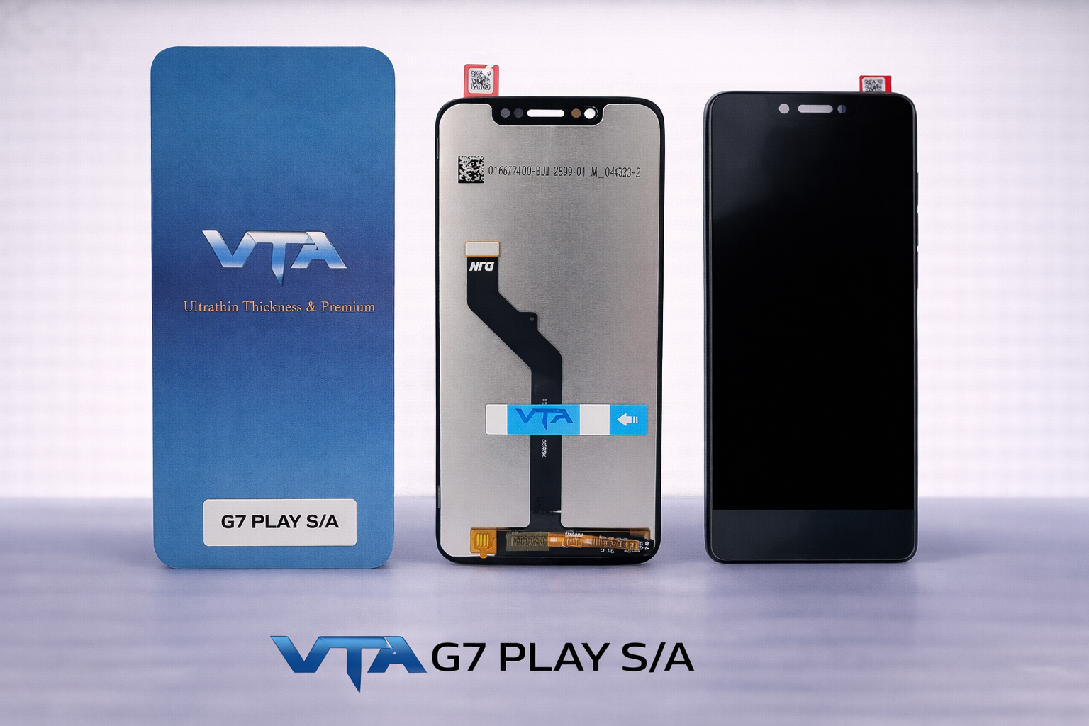 Frontal Tela Display Motorola G7 PLAY SEM ARO