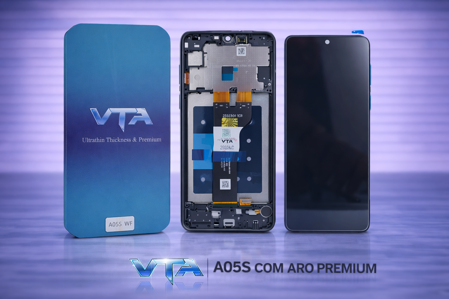 Frontal Tela Display Samsung A05S COM ARO PREMIUM