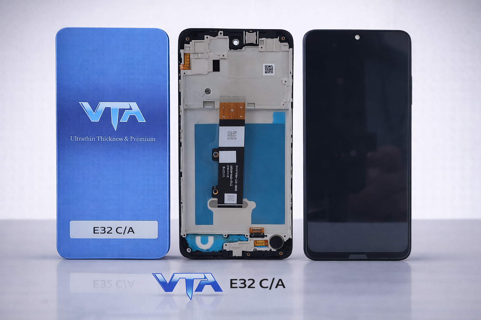 Frontal Tela Display Motorola E32 COM ARO