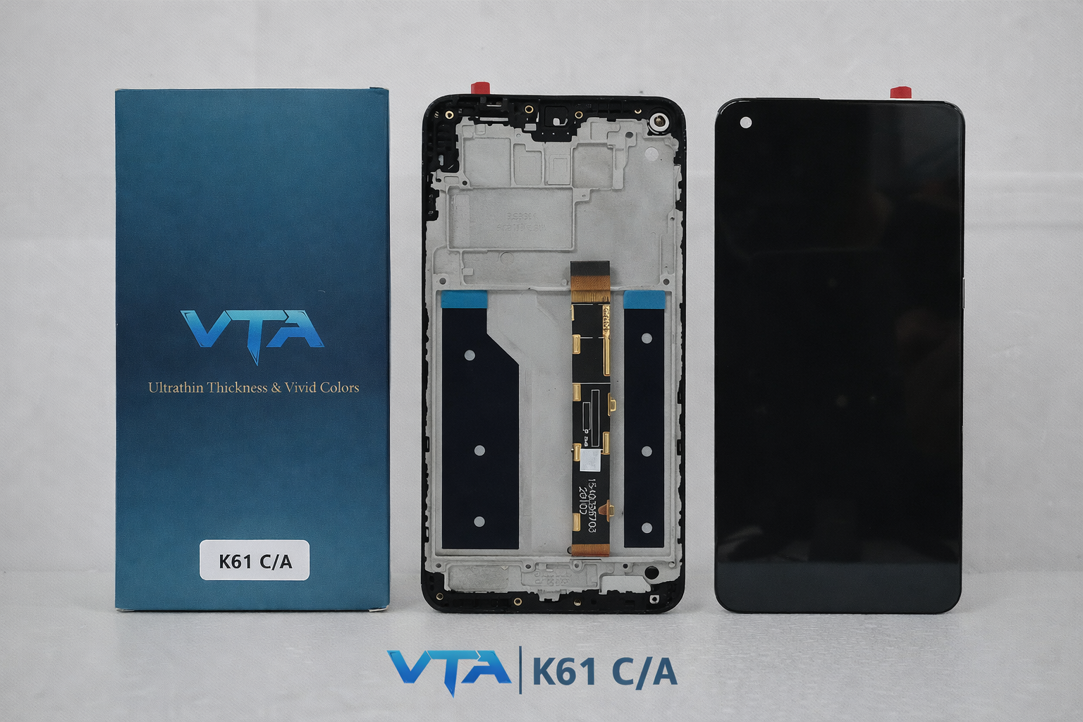 Frontal Tela Display LG K61 COM ARO