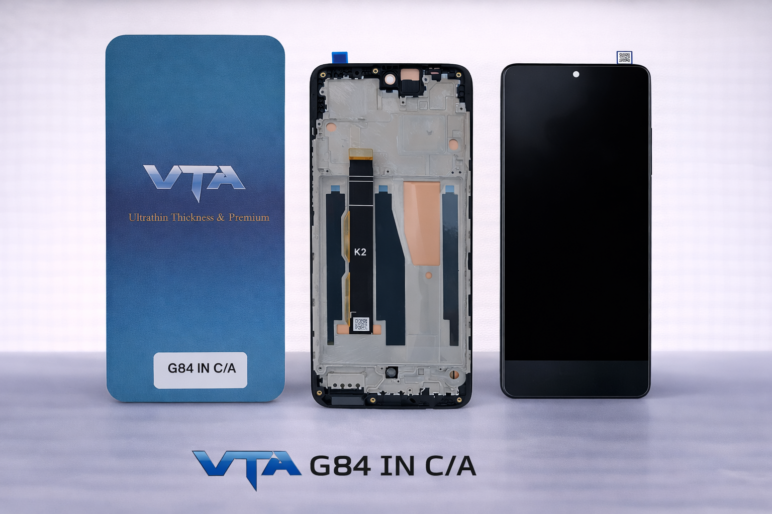 Frontal Tela Display Motorola G84 INCELL COM ARO