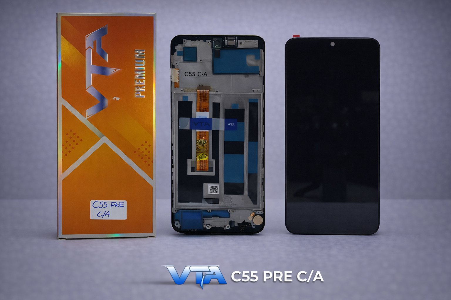 Frontal Tela Display Realme C55 PREMIUM COM ARO