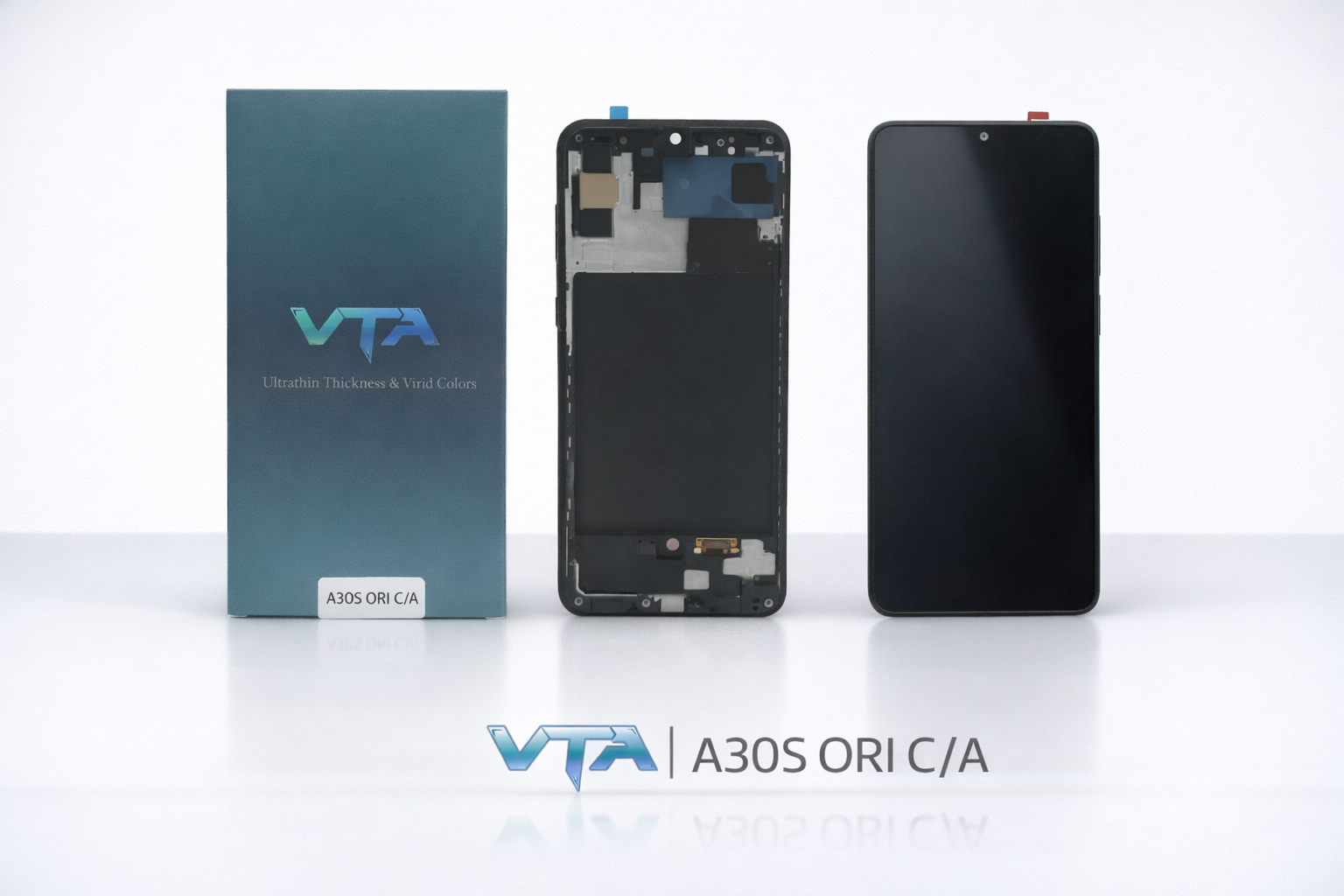 Frontal Tela Display Samsung A30S ORI COM ARO