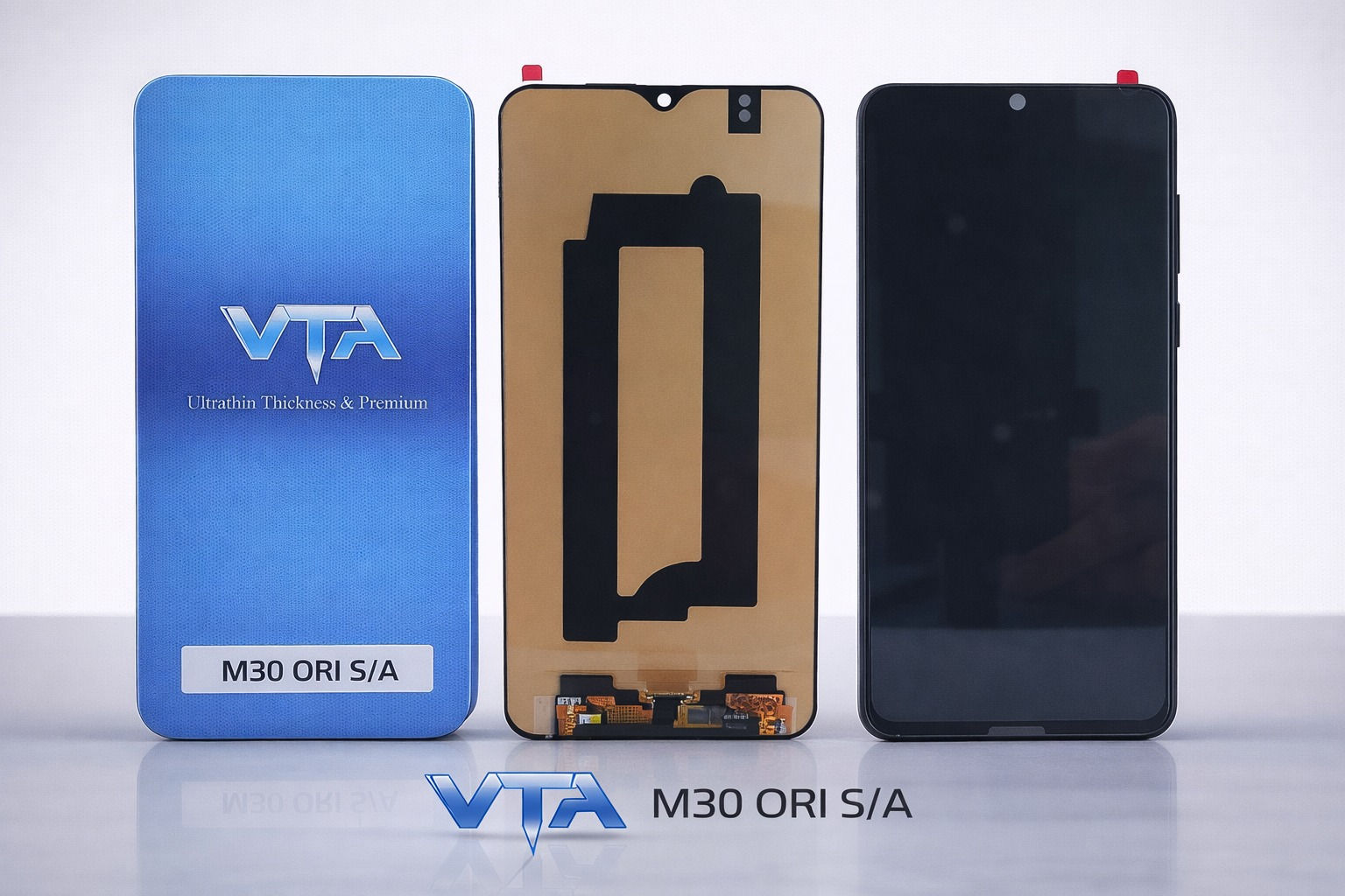 Frontal Tela Display Samsung M30 ORI SEM ARO