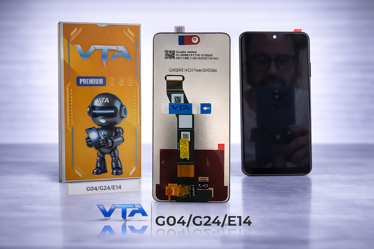 Frontal Tela Display Motorola G04/G24/E14 SEM ARO QUALIDADE A