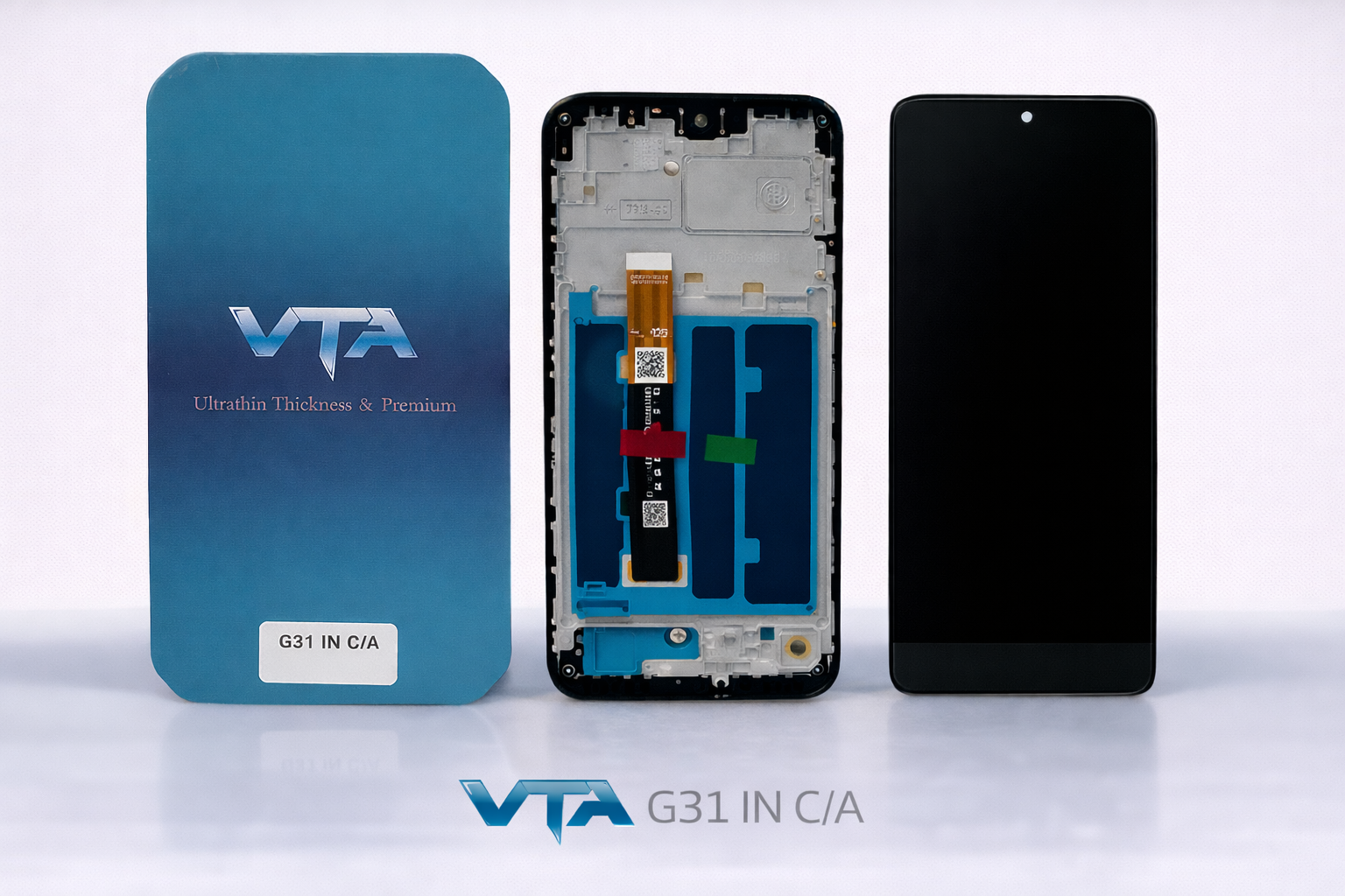 Frontal Tela Display Motorola G31 INCELL COM ARO