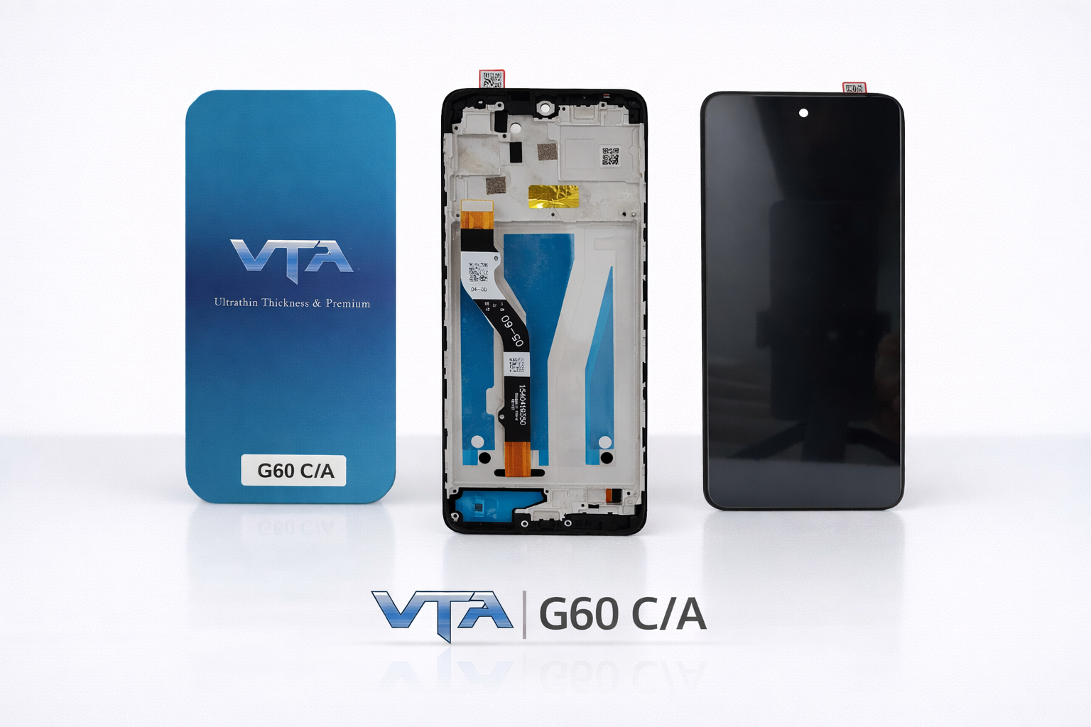 Frontal Tela Display Motorola G60 COM ARO