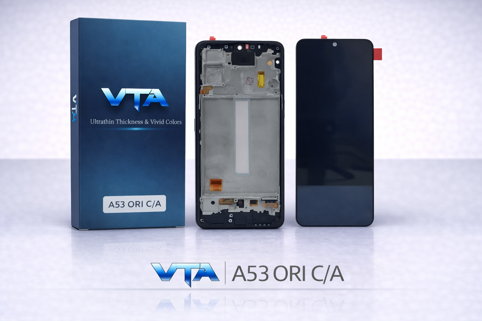Frontal Tela Display Samsung A53 ORI COM ARO