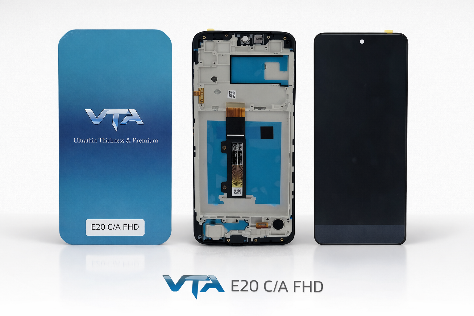 Frontal Tela Display Motorola E20 COM ARO FHD