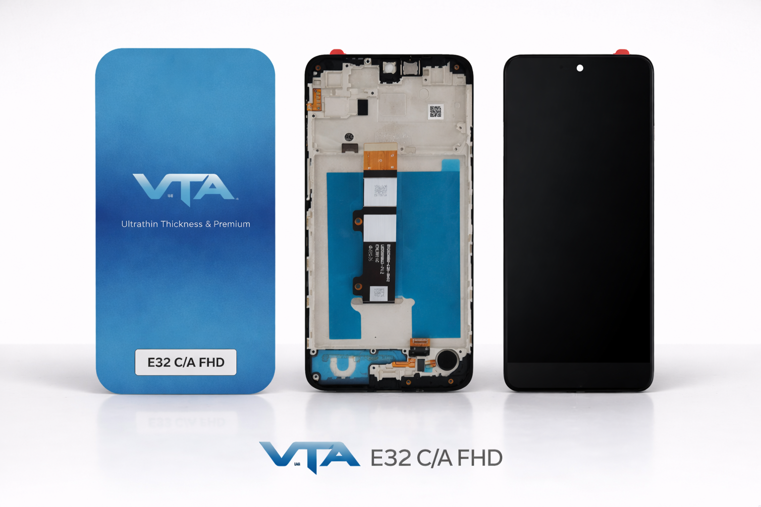 Frontal Tela Display Motorola E32 COM ARO FHD