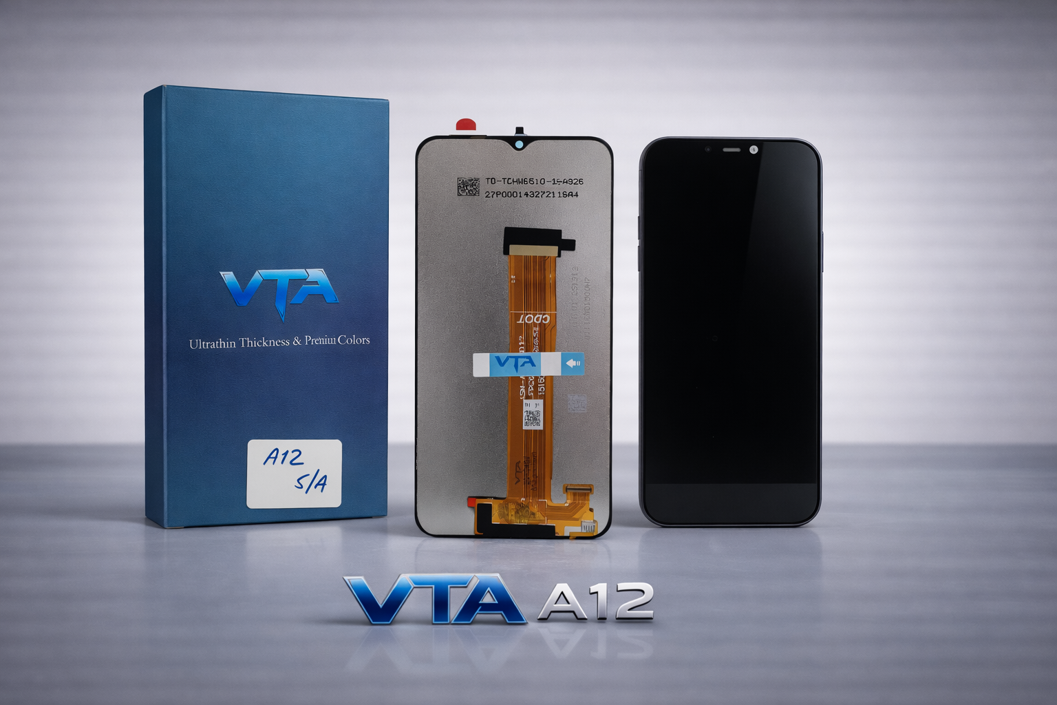 Frontal Tela Display Samsung A12/A02 SEM ARO