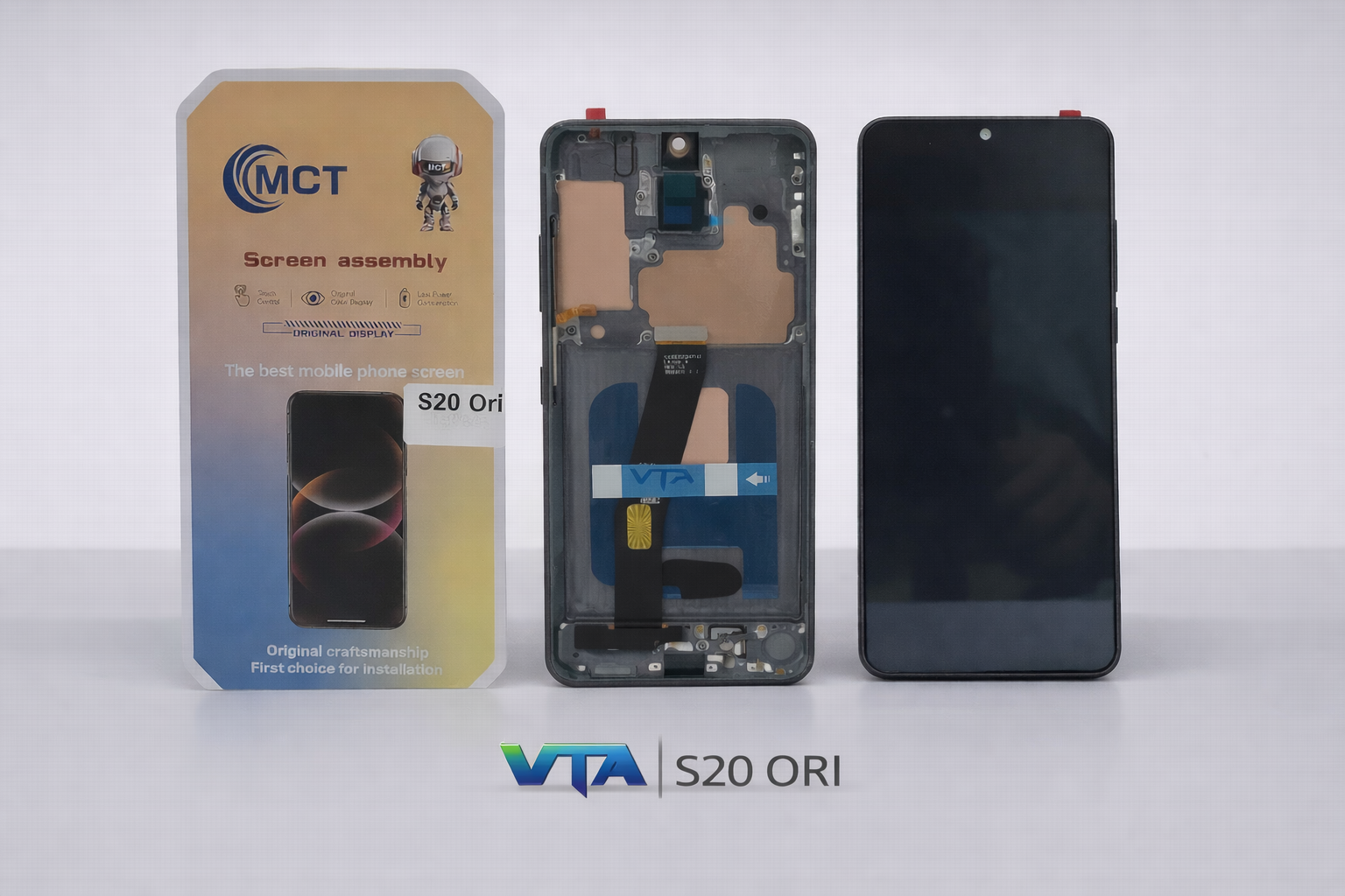 Frontal Tela Display Samsung S20 ORI COM ARO SOFT