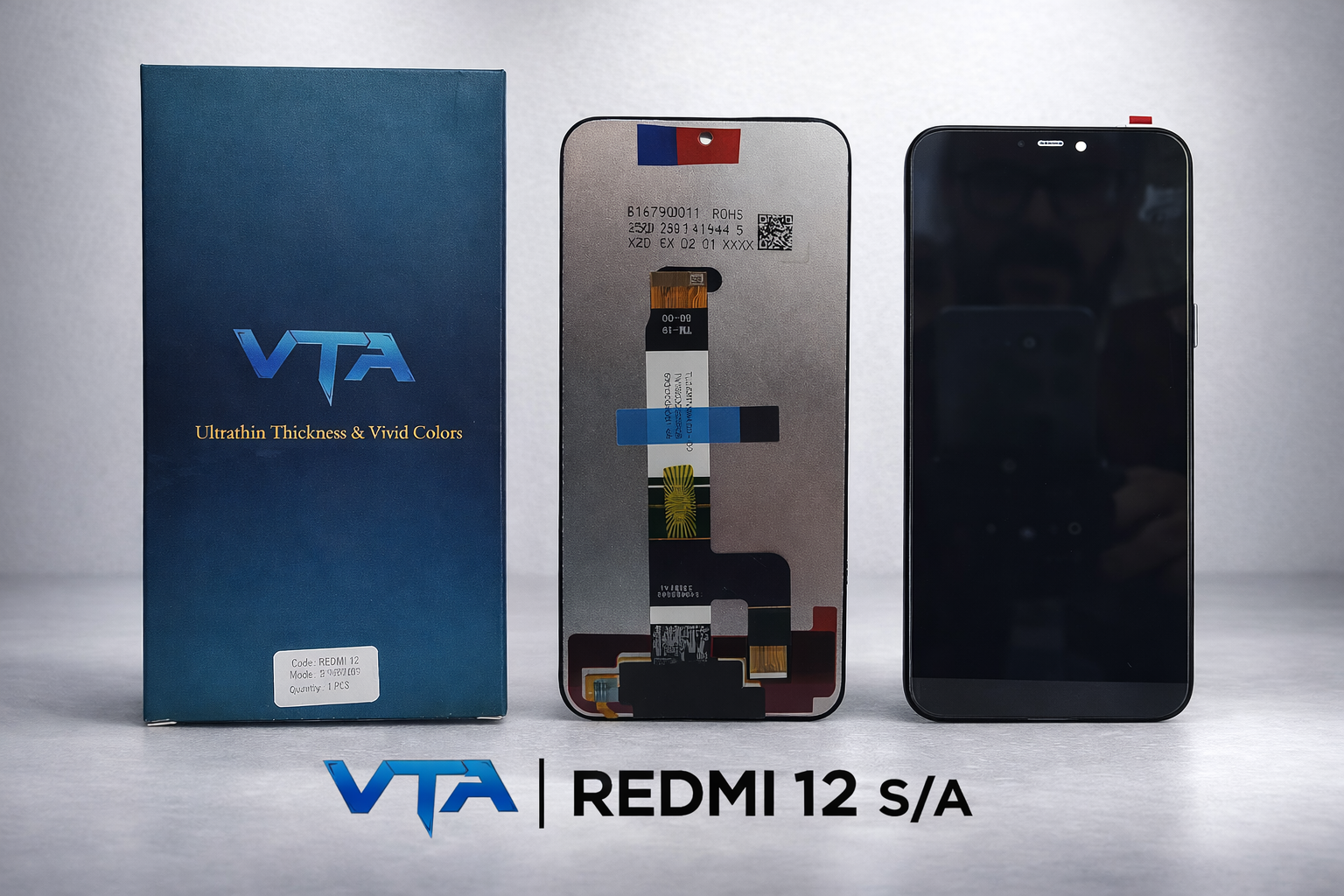 Frontal Tela Display Xiaomi REDMI 12 SEM ARO