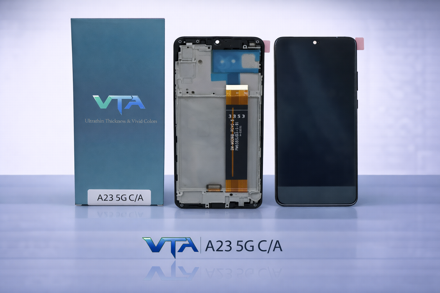 Frontal Tela Display Samsung A23 5G COM ARO
