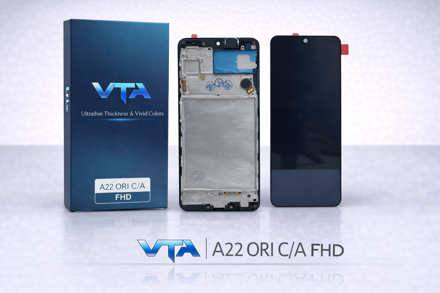 Frontal Tela Display Samsung A22 4G ORI COM ARO FHD