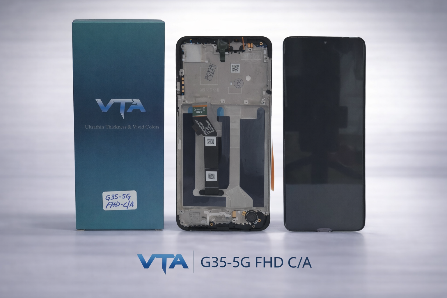 Frontal Tela Display Motorola G53 5G FHD COM ARO