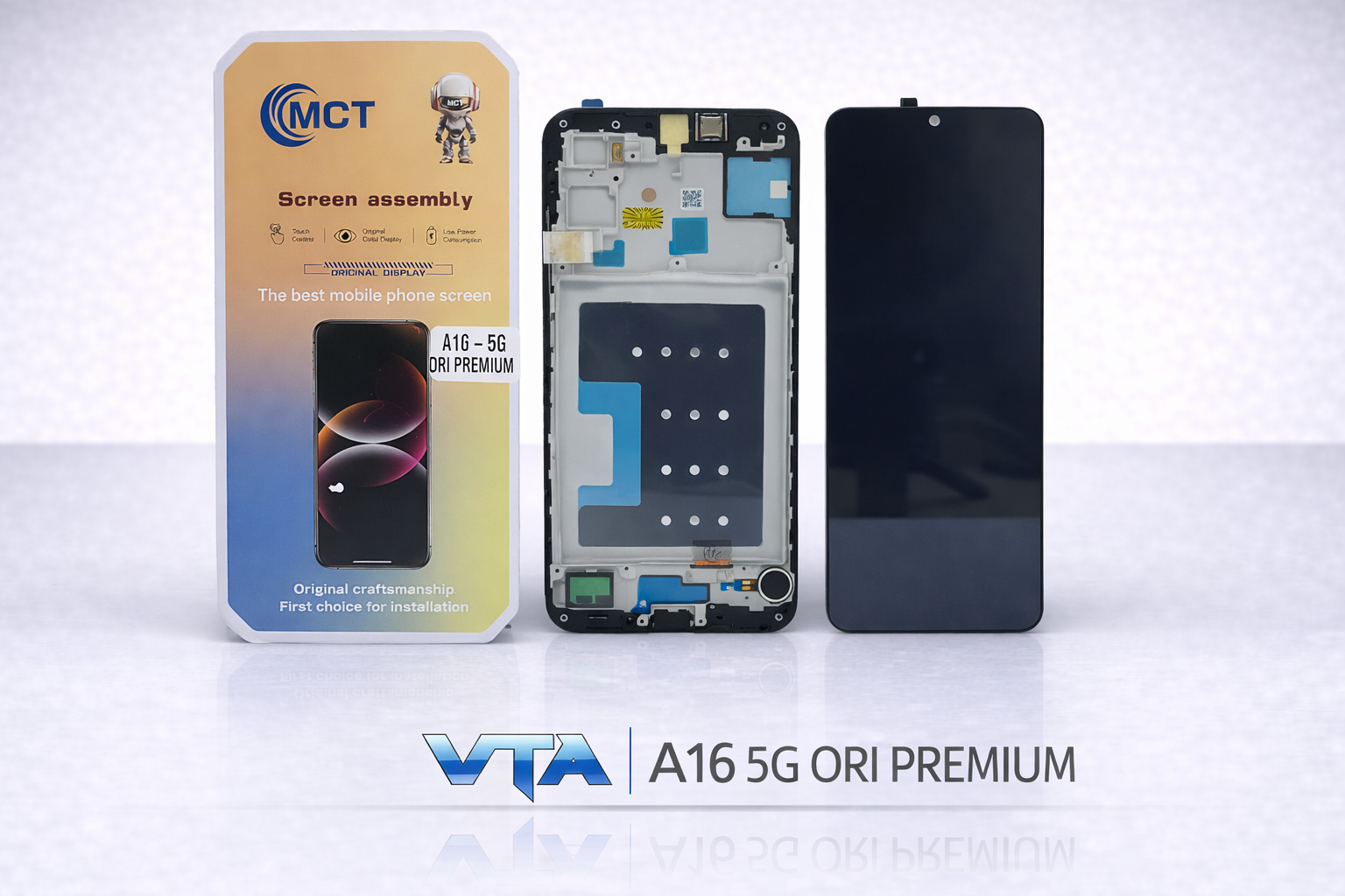 Frontal Tela Display Samsung A16 5G ORI COM ARO PREMIUM