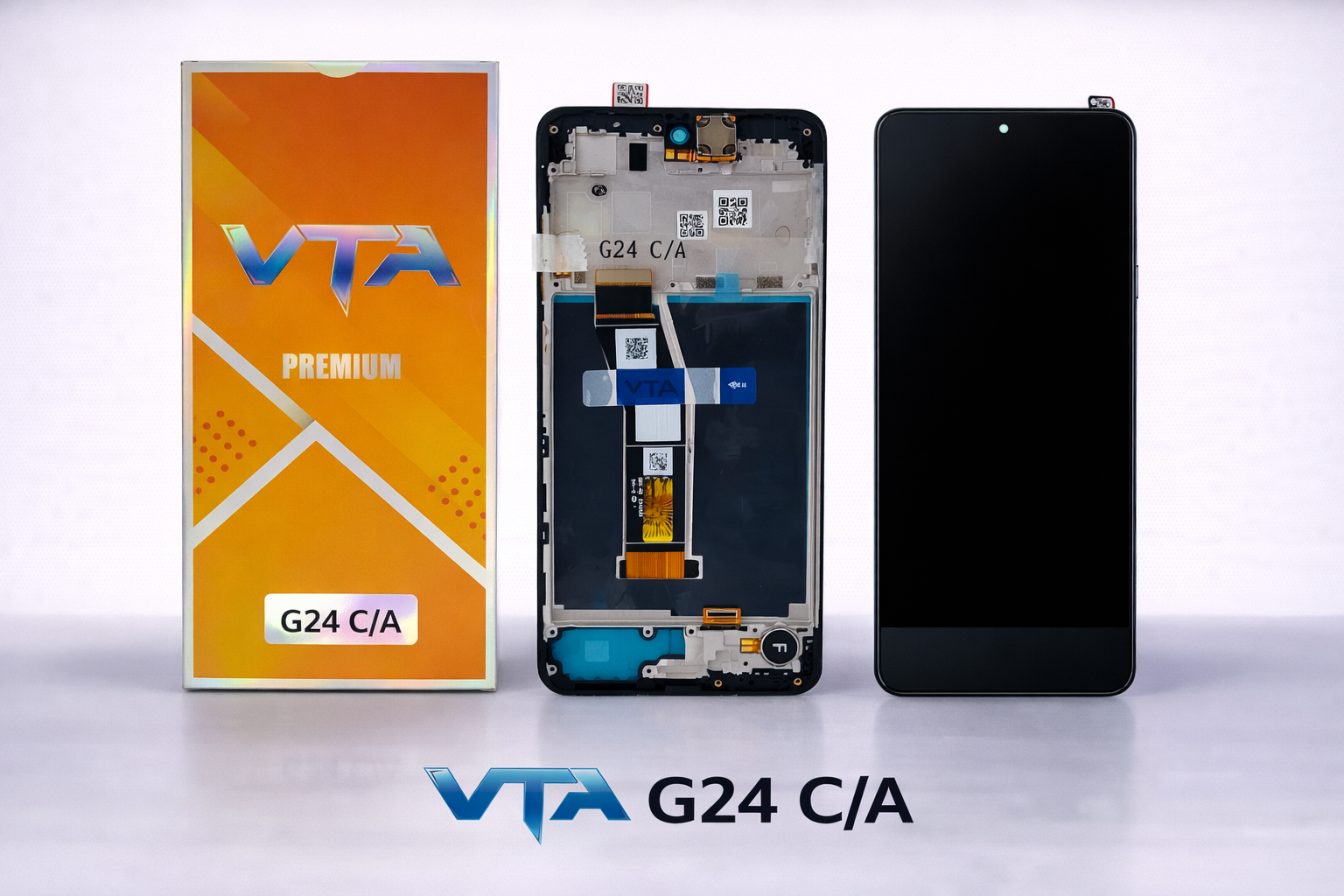 Frontal Tela Display Motorola G24 COM ARO PREMIUM