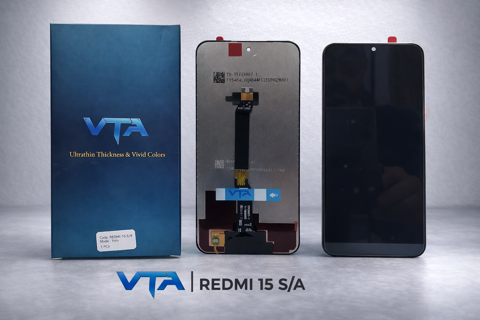 Frontal Tela Display Xiaomi REDMI 15 SEM ARO