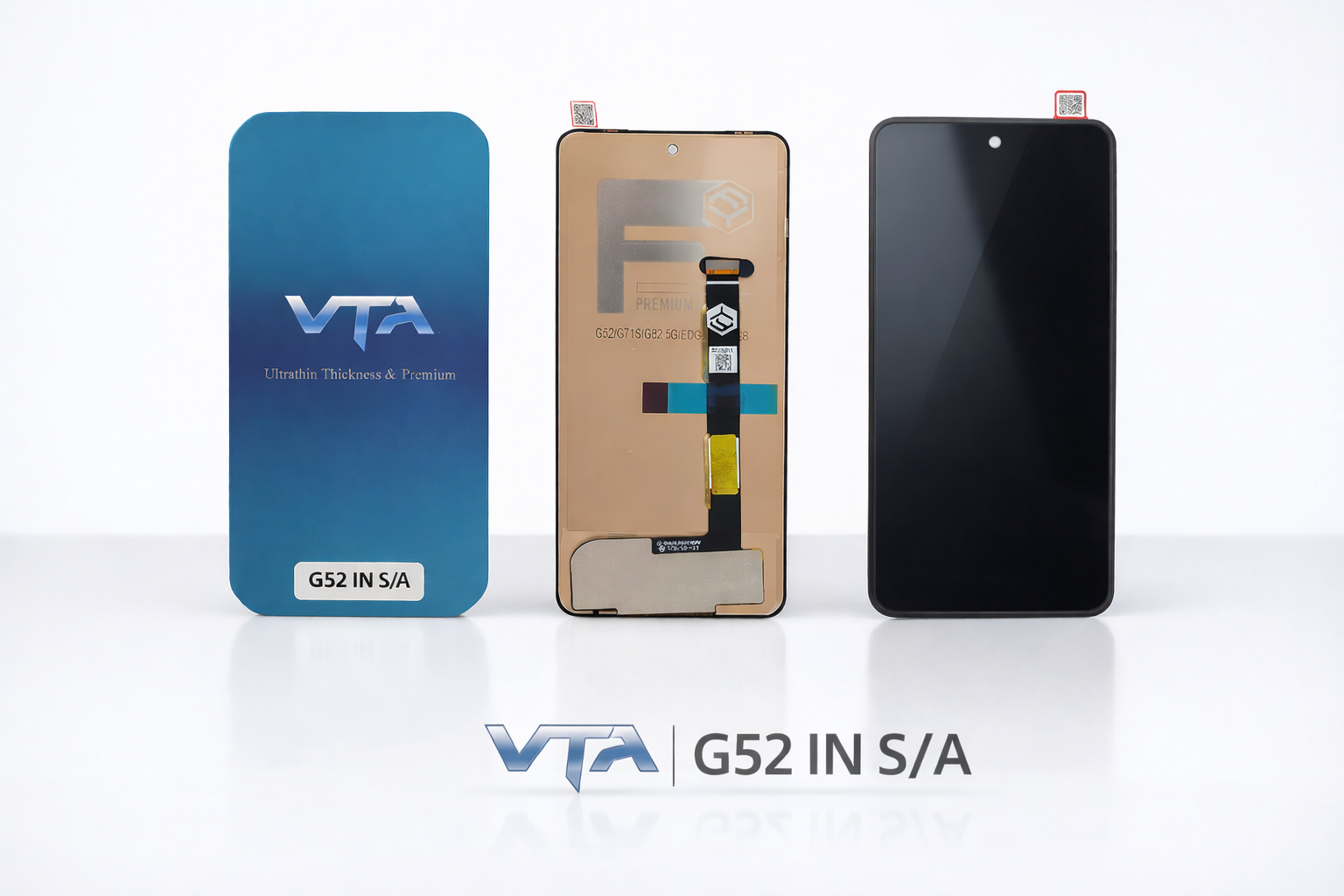 Frontal Tela Display Motorola G52 INCELL SEM ARO