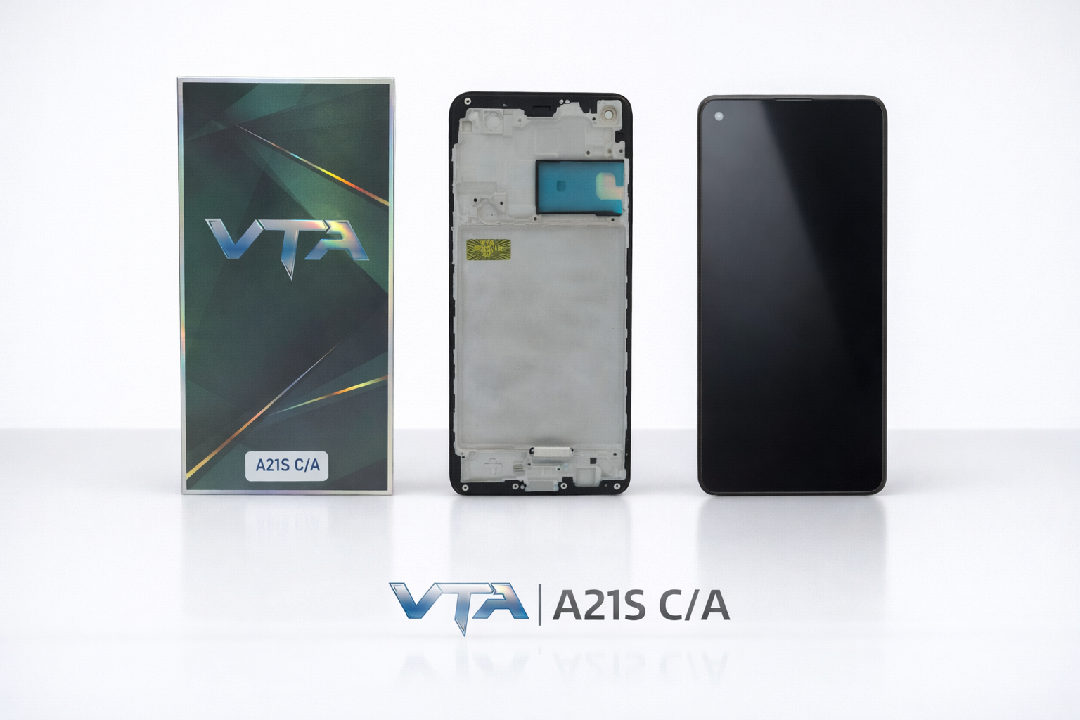 Frontal Tela Display Samsung A21S COM ARO