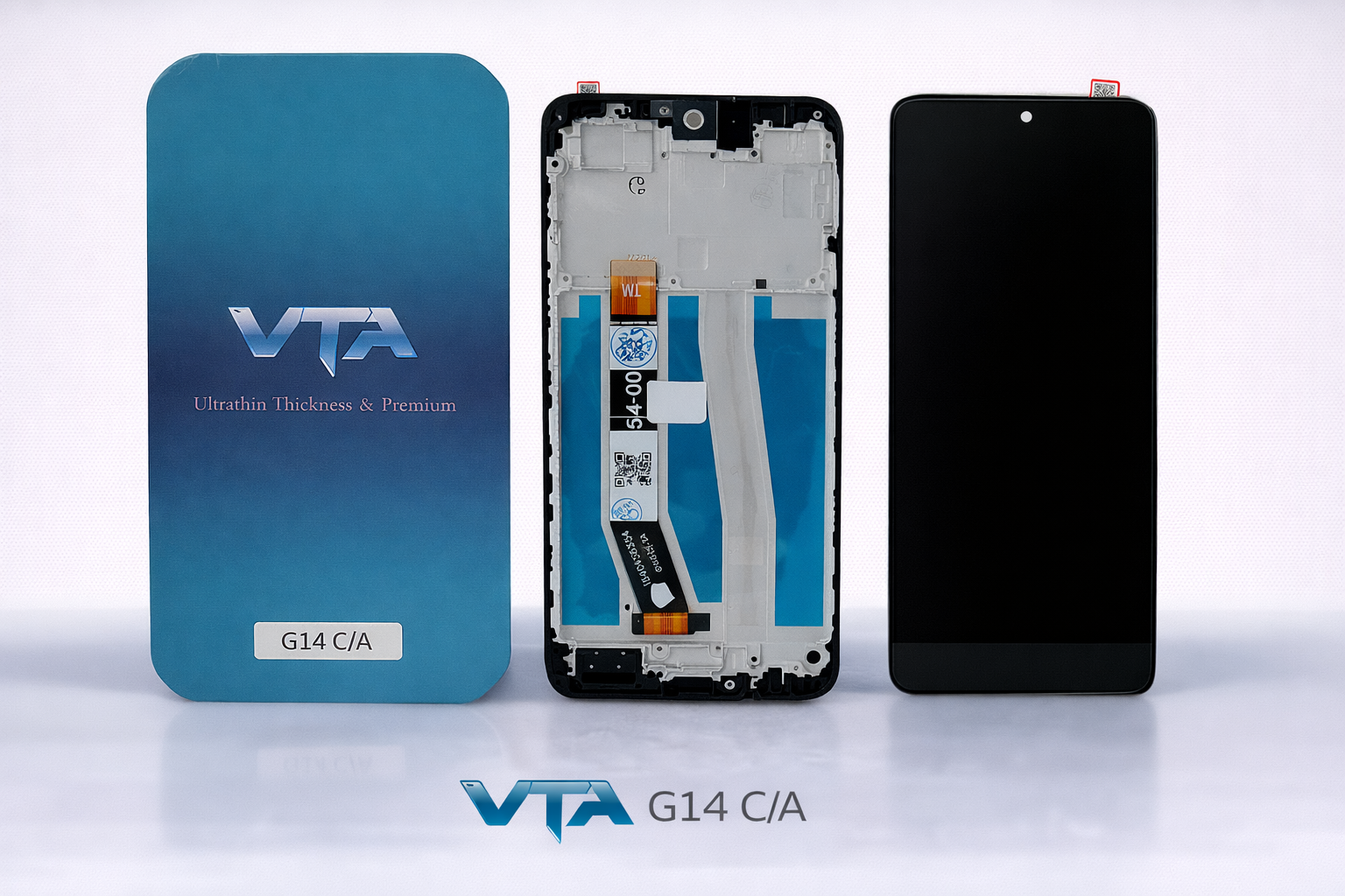 Frontal Tela Display Motorola G14 COM ARO