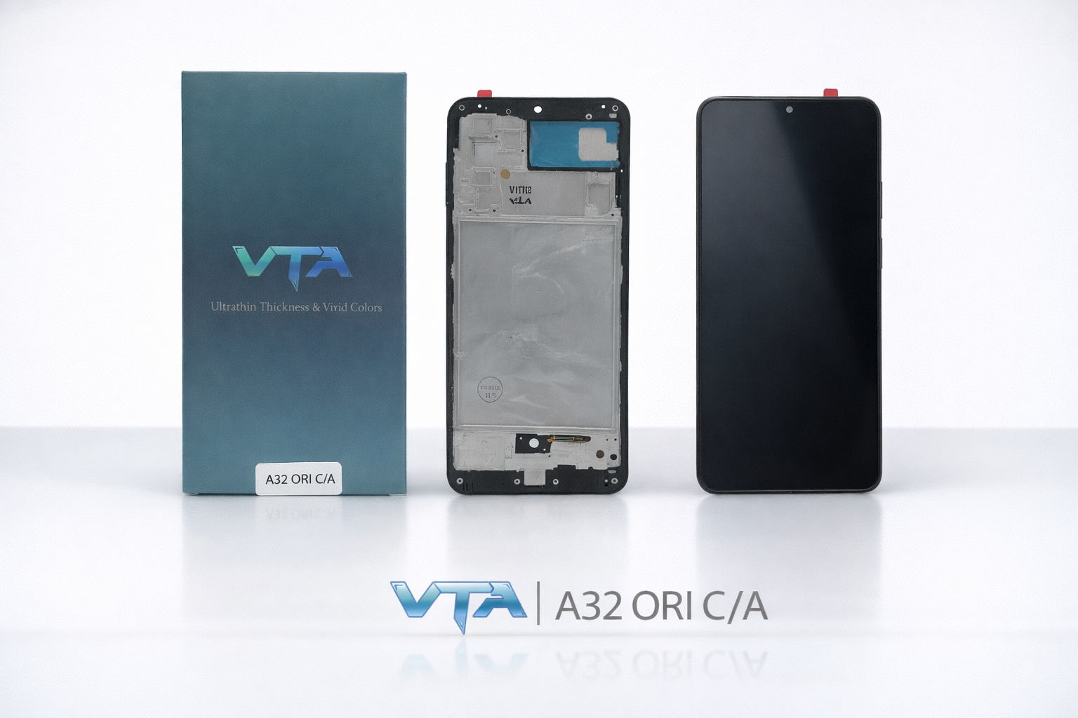 Frontal Tela Display Samsung A32 ORI COM ARO