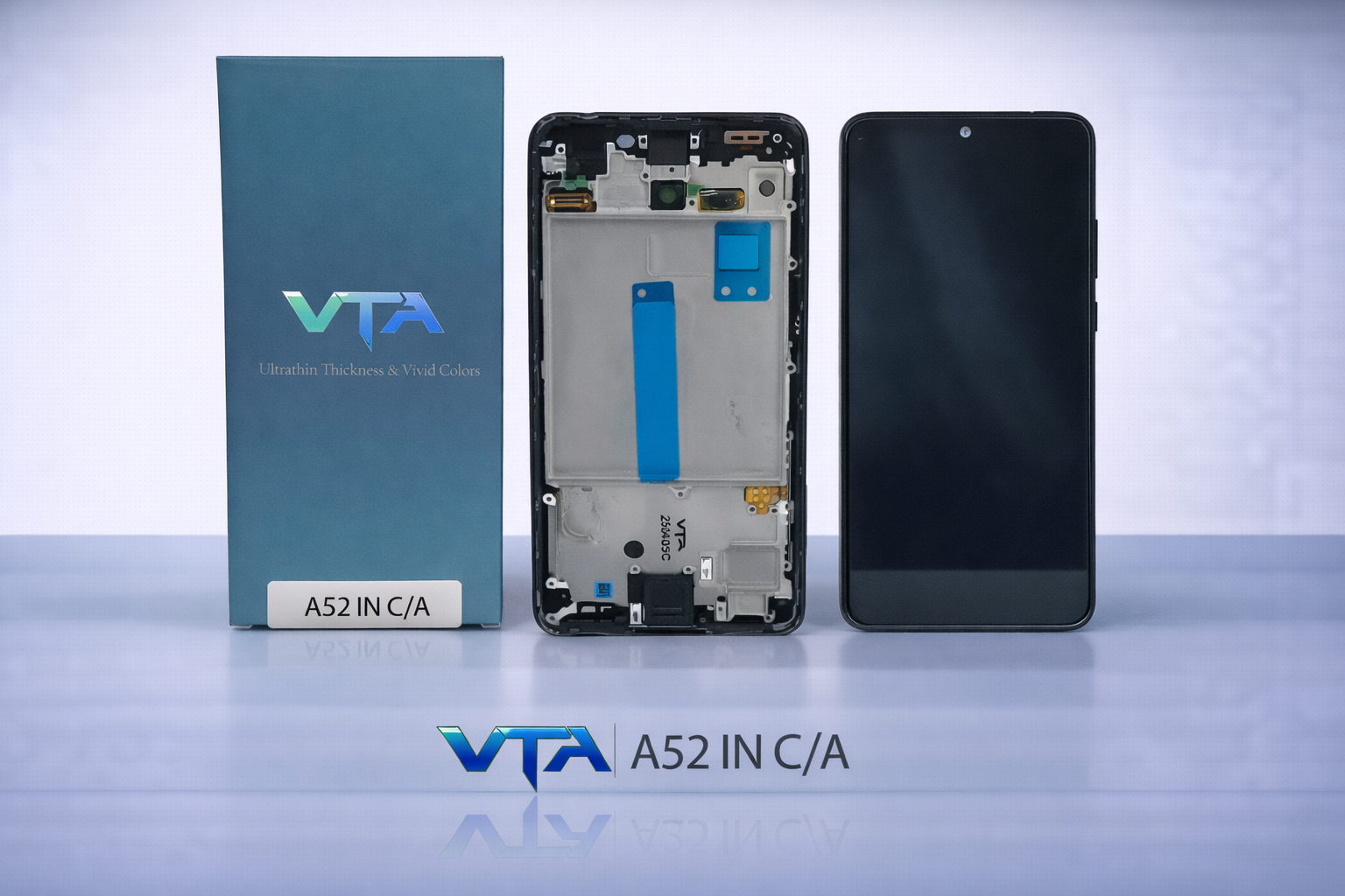 Frontal Tela Display Samsung A52 INCELL COM ARO