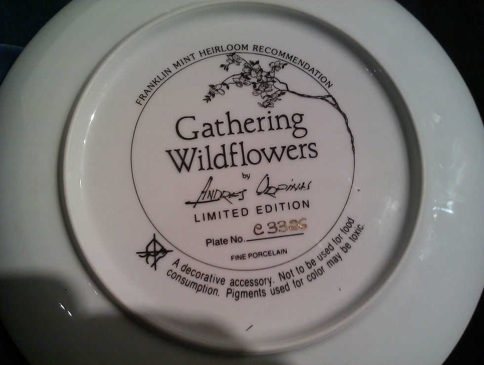 Thumbnail: 'Gathering Wildflowers' Limited Edition Plate
