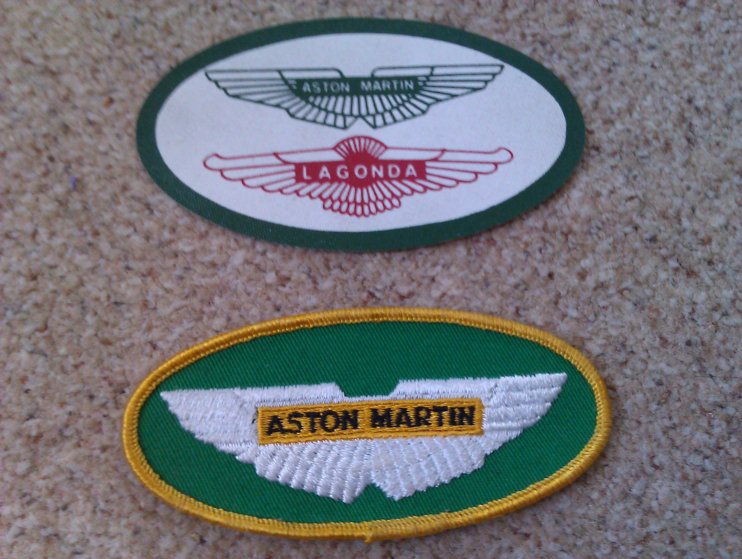 Aston Martin Cloth Badges x 2