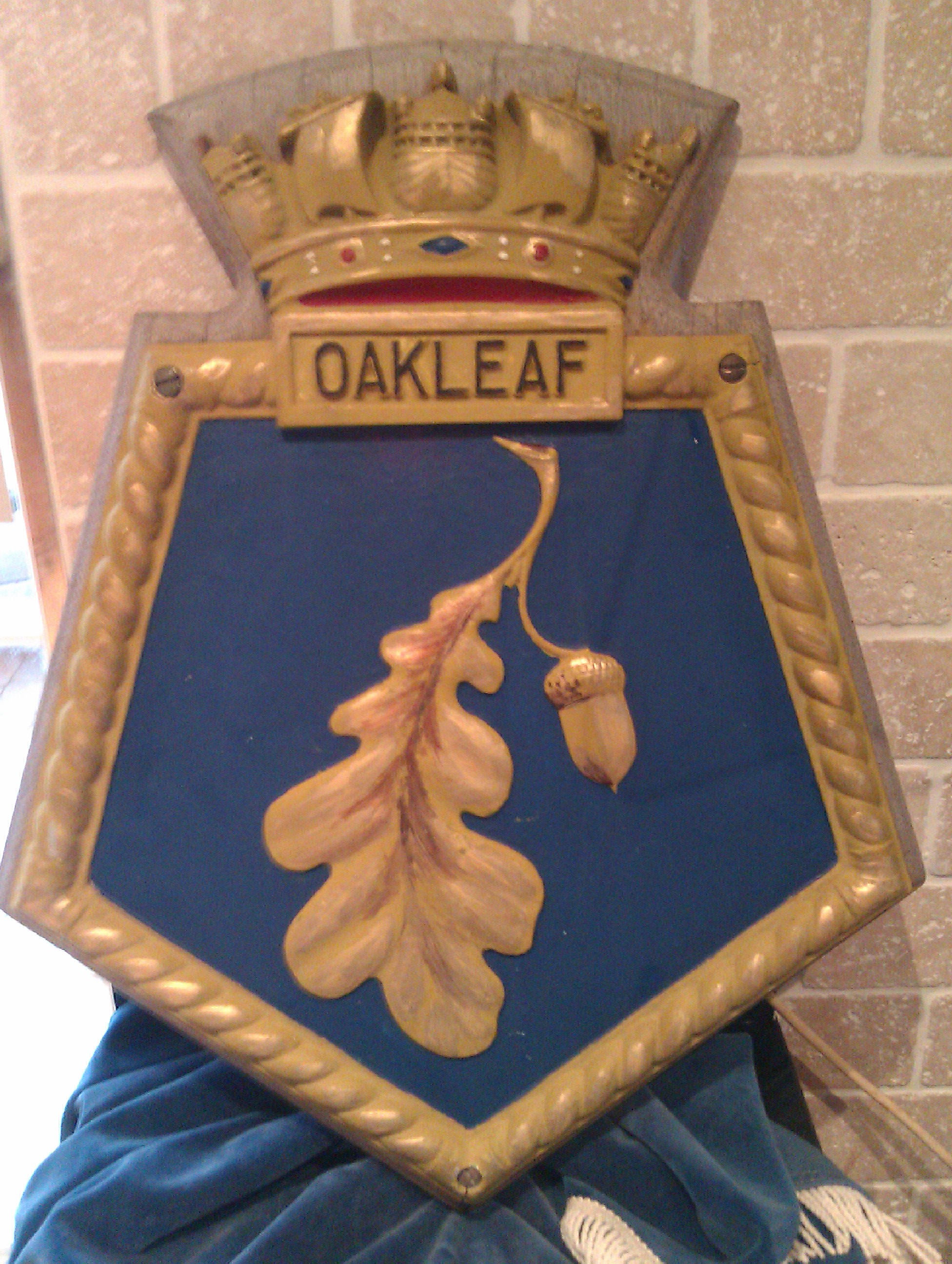 RFA Oakleaf Ships Crest, Heavy Cast Iron