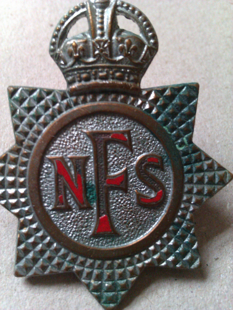 Thumbnail: N.F.S. WW2 1941-47 Cap Badges