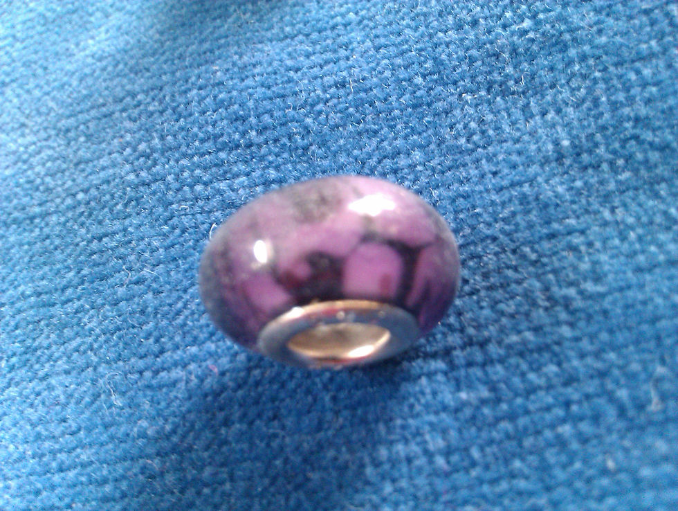 Thumbnail: 925 Silver & Murano lampwork Beads £3 Each