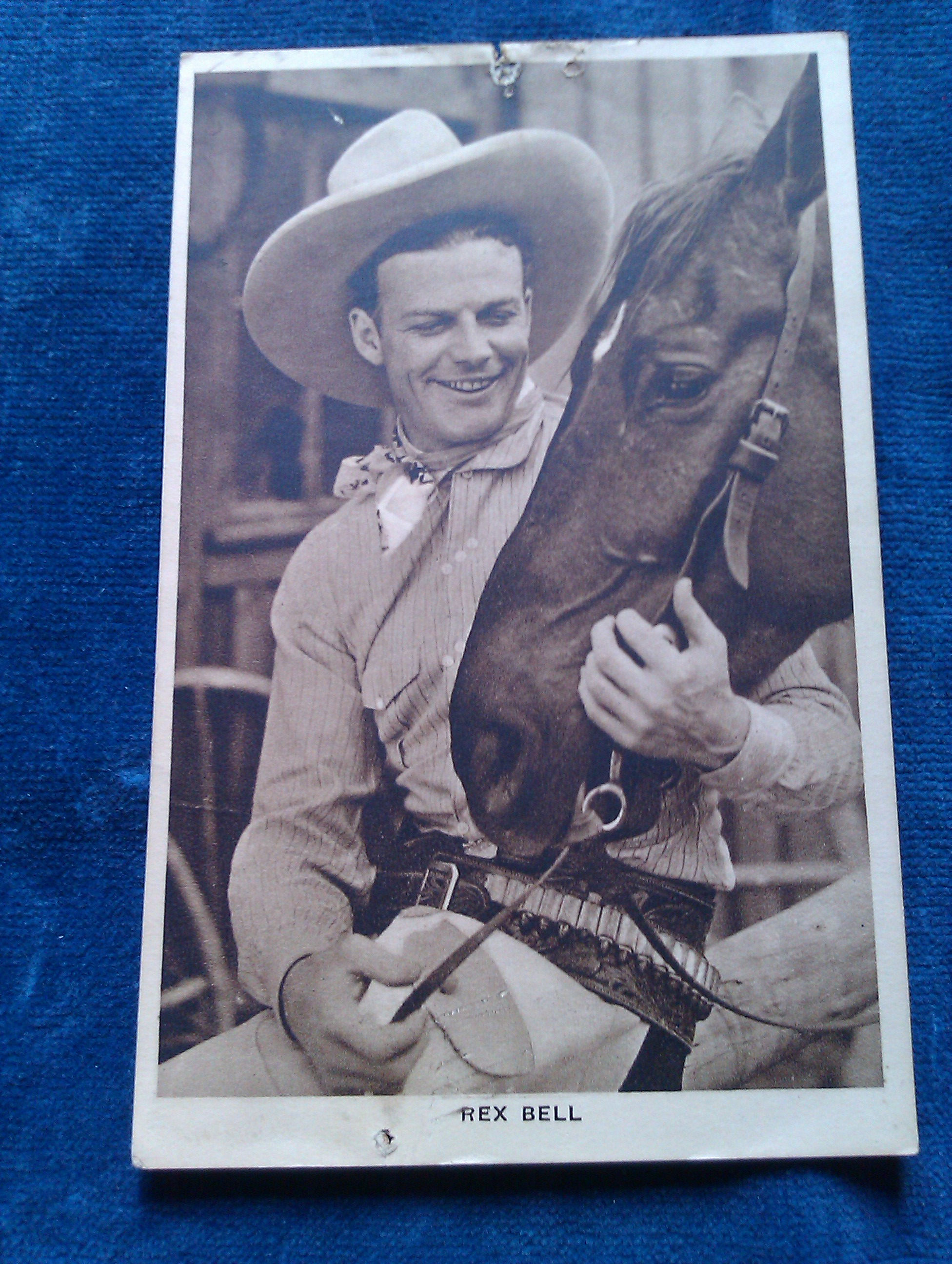 1930's Rex Bell Unused Postcard