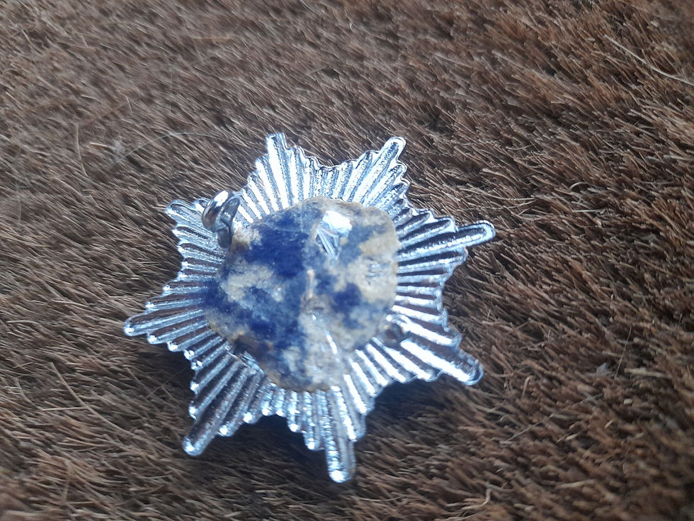 Thumbnail: Guernsey States Fire Brigade 1948 To 2006 Chrome Cap Badge