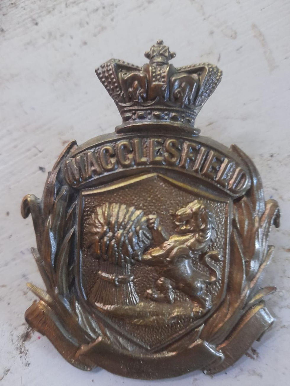 Thumbnail: Macclesfield Volunteer Fire Brigade 1857 To 1901 Helmet Badge