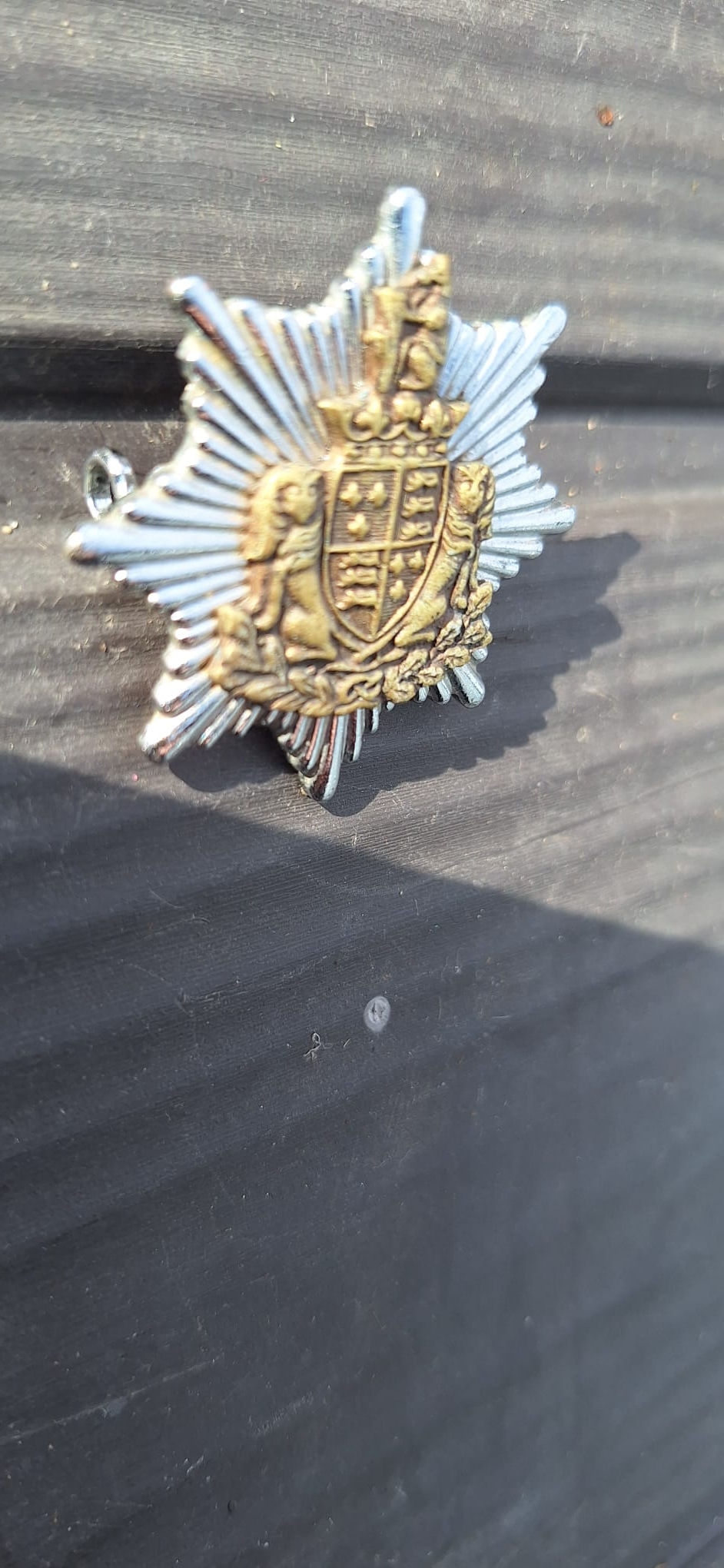 Thumbnail: Wallsall Fire Brigade 1948 To 1974 Brass Cap Badge