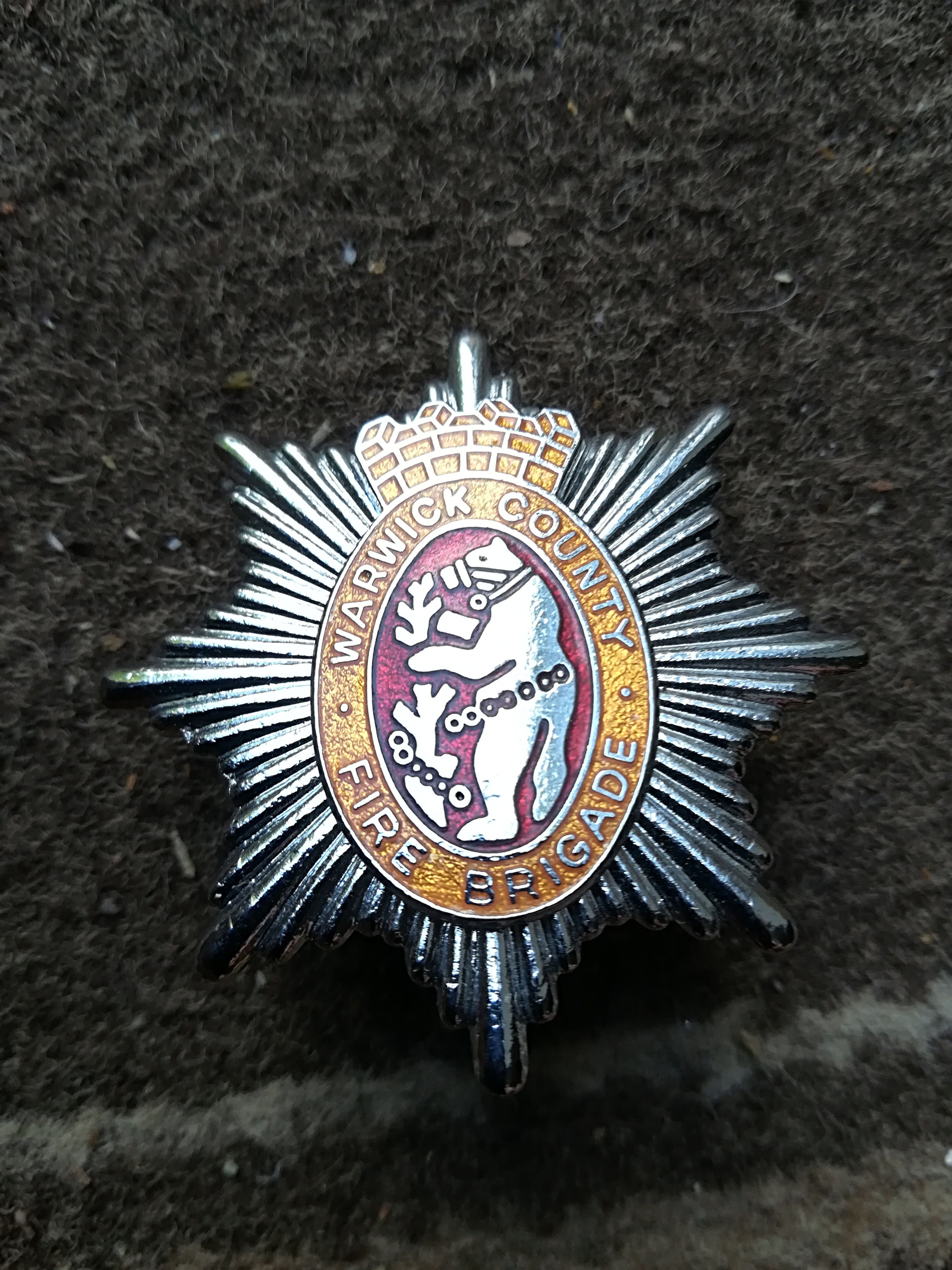 Warwick County Fire Brigade 1948-84 Chrome Cap Bad