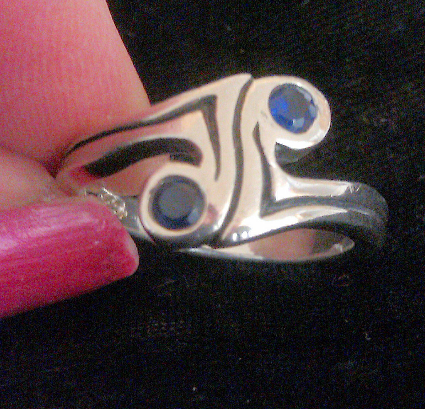 925 Sterling Silver Crossover Ring