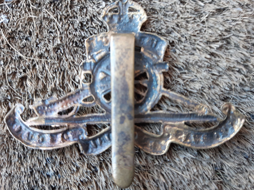 Thumbnail: Royal Artillery 1902 To 1952 Blank Scroll Brass Ca