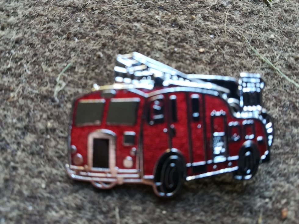 Dennis 1950's Pump Escape Enamel Brooch Clip Badge