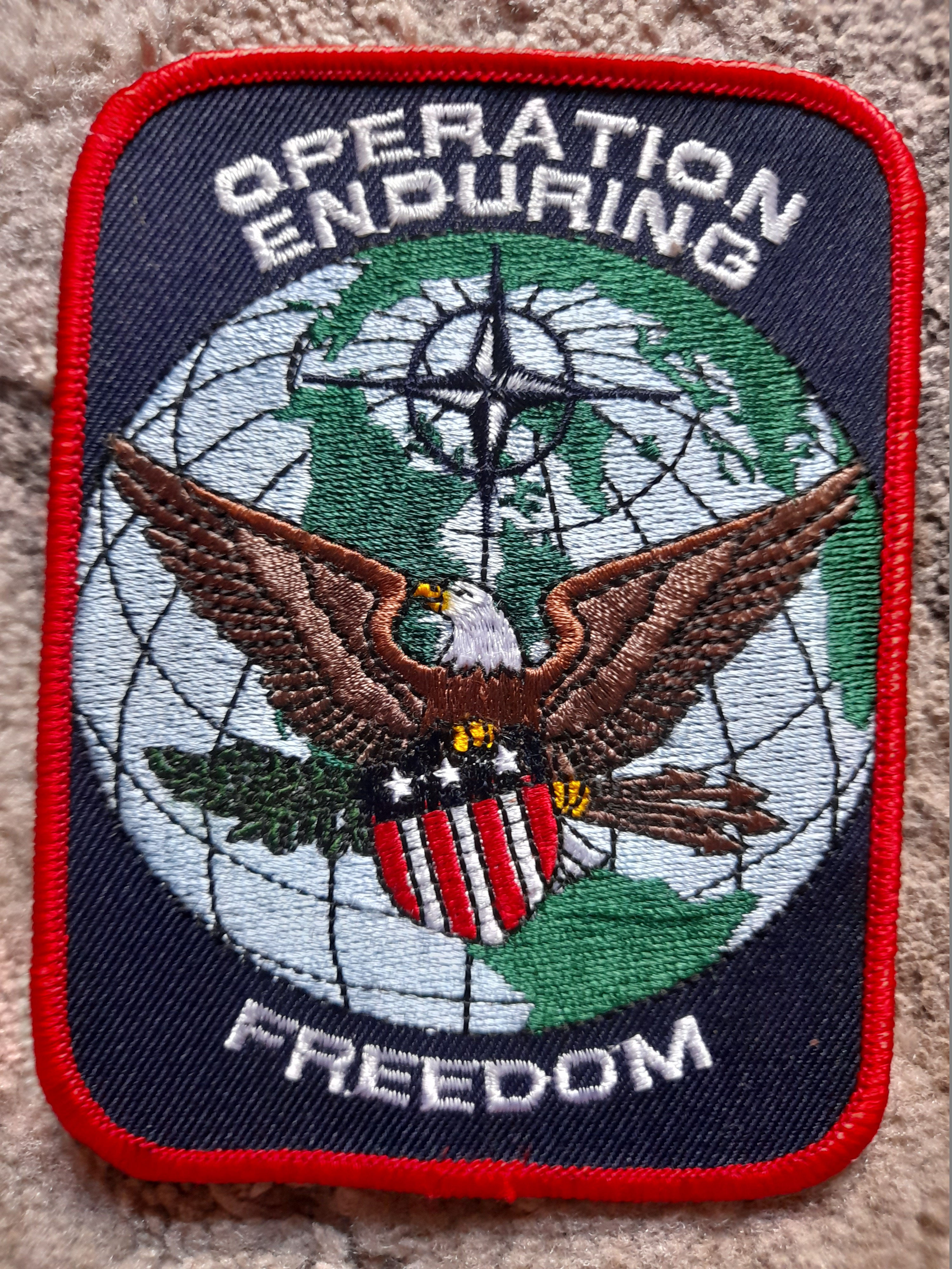 U.S Army Operation Enduring Freedom, Afghanistan 2001 To 2014 Cloth Arm Badge
