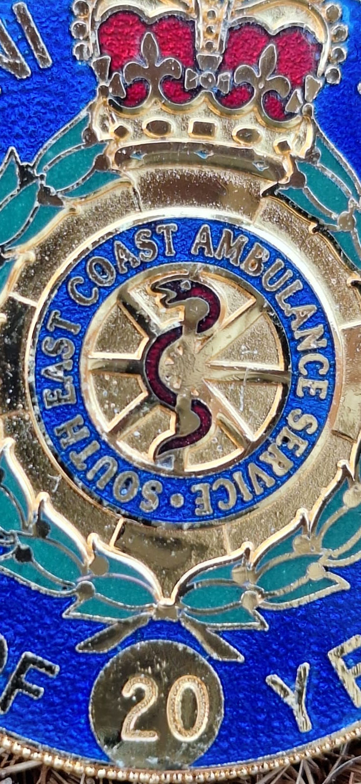 Thumbnail: South East Coast Ambulance Service 2006  20 Year Long Service Enamel Brooch