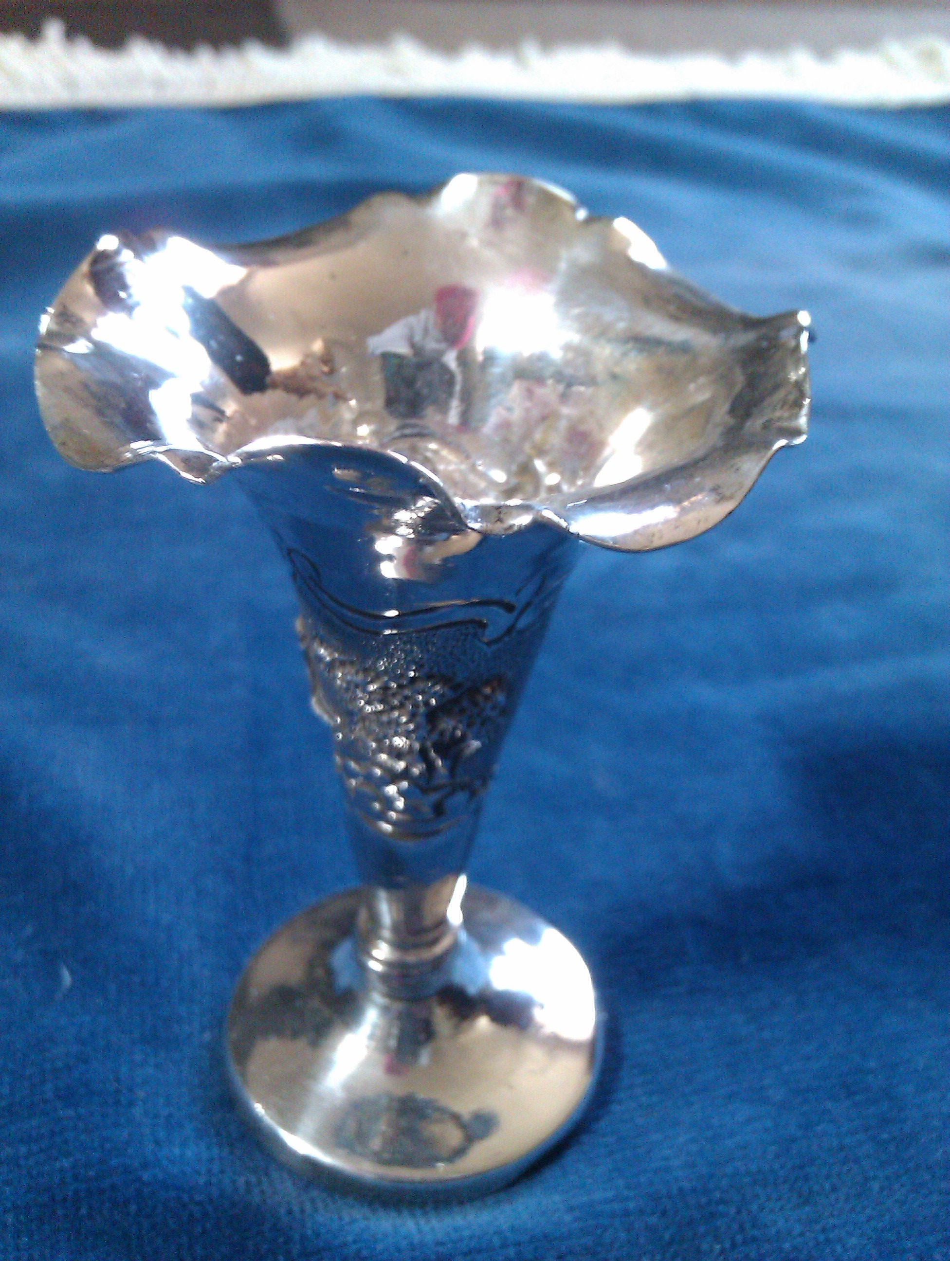 Silver Vase 4"
