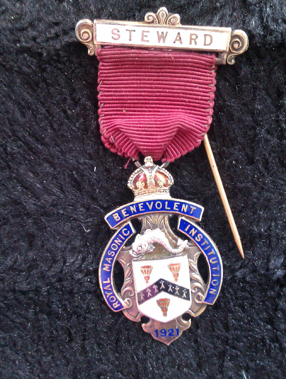 RMBI 1921 Hallmarked Stewards Silver Jewel