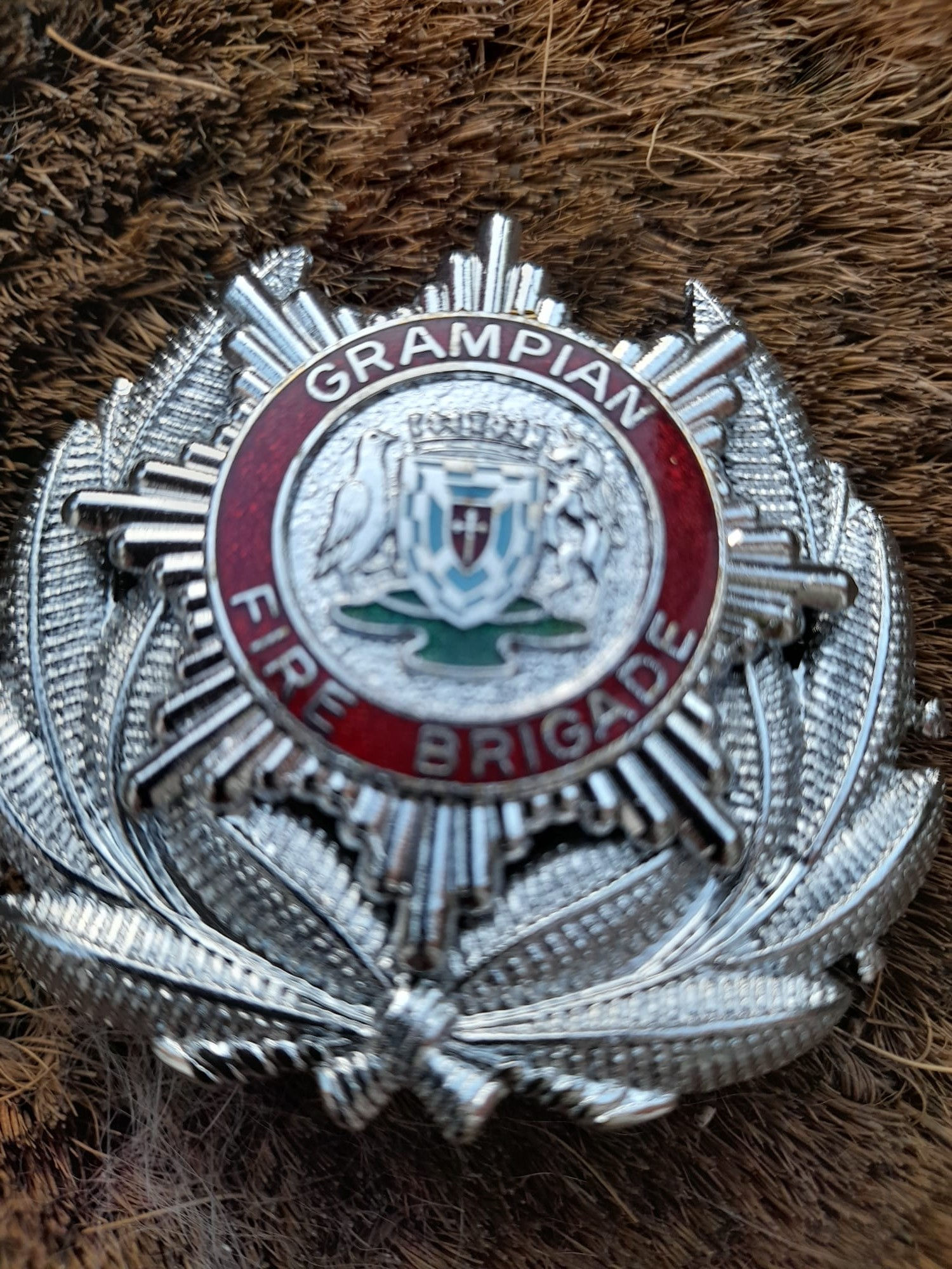 Grampian Fire Brigade Officer 1996 To 2005 Cap Badge