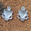 Thumbnail: Cornwall Constabulary 1953 To 1967 Collar Badges Pair